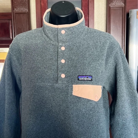 Patagonia Synchilla Lightweight Snap-T Pullover Size Small In Grey - Picture 2 of 11